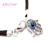 50Pcs Eye Bead Hamsa Hand Charms Good Luck Bracelets