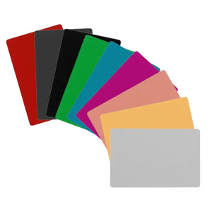 50Pcs Sublimation Metal Name Card DIY Business Cards