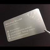 50Pcs Sublimation Metal Name Card DIY Business Cards