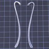 50Pcs Metal Silver Plated Bookmarks for Jewelry Making