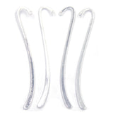 50Pcs Metal Silver Plated Bookmarks for Jewelry Making