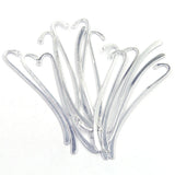 50Pcs Metal Silver Plated Bookmarks for Jewelry Making