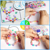 50Pcs Cartoon Animal Polymer Clay Beads Round Loose Beads For Jewelry Making DIY