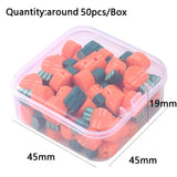 50Pcs Cartoon Clay Beads Kit Round Spacer Set Box Jewelry Making