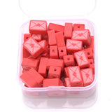 50Pcs Cartoon Clay Beads Kit Round Spacer Set Box Jewelry Making