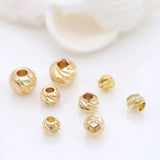 50Pcs Brass 18K Plated 3mm/6mm Spacer Beads for DIY Jewelry Making