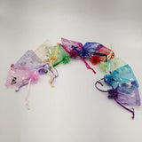 50Pcs Butterfly Organza Bags 7x9 9x12 11x16 13x18 Drawstring Gift Bags