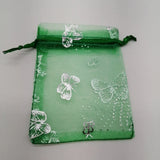 50Pcs Butterfly Organza Bags 7x9 9x12 11x16 13x18 Drawstring Gift Bags