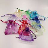 50Pcs Butterfly Organza Bags 7x9 9x12 11x16 13x18 Drawstring Gift Bags