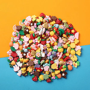 50Pcs Cartoon Resin Gems 3D Charms For Nails Diy Accessories