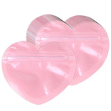 50Pcs Heart Plastic Cellophane Bags for Jewelry Packaging Valentines