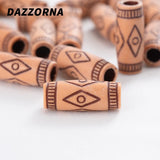 50Pcs Striped Pattern Acrylic Beads for DIY Necklace Bracelet