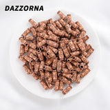 50Pcs Striped Pattern Acrylic Beads for DIY Necklace Bracelet