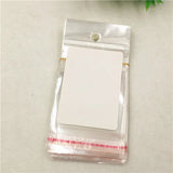 50Pcs Blank Bracelet Necklace Display Card + 50opp Bags