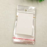50Pcs Blank Bracelet Necklace Display Card + 50opp Bags