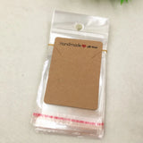 50Pcs Blank Bracelet Necklace Display Card + 50opp Bags