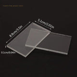 50Pcs Clear Acrylic Place Cards for Wedding Guest Names