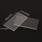 50Pcs Clear Acrylic Place Cards Wedding Guest Names Table Seating