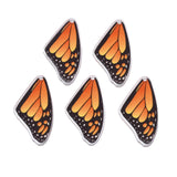 50Pcs Acrylic Butterfly Angel Wings Charms Pendant DIY Jewelry Making
