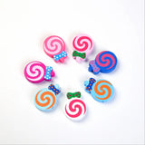 50Pcs Colorful Lollipop Shape Wooden Beads for Kids Jewelry and Toy Accessories