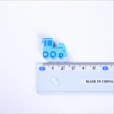 50Pcs Colorful Small Train Shape Wooden Beads Wood Chip Kids Jewelry Baby Toys