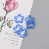 50Pcs Colorful Acrylic Flower Spacer Beads 30MM For Jewelry Making
