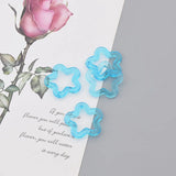 50Pcs Colorful Acrylic Flower Spacer Beads 30MM For Jewelry Making
