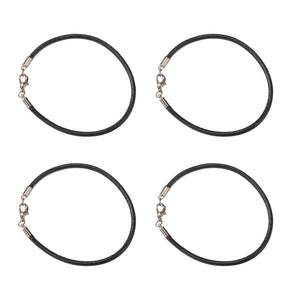50Pcs Leather Cord Bracelet Making Kit with Clasps and Rings