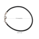 50Pcs Leather Cord Bracelet Making Kit with Clasps and Rings