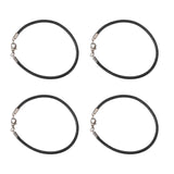 50Pcs Leather Cord Bracelet Making Kit with Clasps and Rings