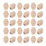 50Pcs Oval Wood Beads DIY Jewelry Bracelet Making Loose Beads