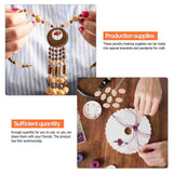 50Pcs Oval Wood Beads DIY Jewelry Bracelet Making Loose Beads