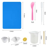 50Pcs Silicone Mixing Measuring Cups & UV Resin Mold Kit for Jewelry Making