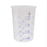 50Pcs Disposable Clear Graduated Mixing Cups 20 Oz 600ml for Paint Resin Epoxy