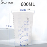 50Pcs Disposable Graduated Mixing Cups for Paint Resin Epoxy 600ml Ratios