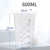 50Pcs Disposable Clear Graduated Mixing Cups for Paint UV Resin Epoxy