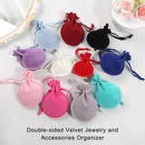 50Pcs Drawstrings Bag Velvet Jewellery Pouches Wedding Gift Bags