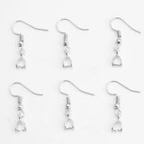 50Pcs Stainless Steel Alloy Earring Hooks for Jewelry Making