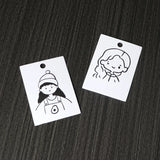 50Pcs Earring Display Cards Jewelry Packaging Self Adhesive