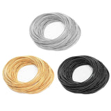 50Pcs Elastic Non-Slip Bracelet Craft Wire with Screw for Decoration