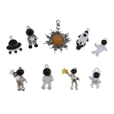 50Pcs Astronaut Spaceman Charms Space Pendants for DIY Necklace Bracelet