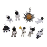 50Pcs Astronaut Spaceman Charms Space Pendants for DIY Necklace Bracelet
