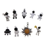 50Pcs Astronaut Spaceman Charms Space Pendants for DIY Necklace Bracelet