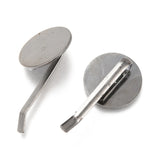 50Pcs Flat Round Pad Pony Hook Hair Pins Base Bobby Pin DIY Jewelry Making