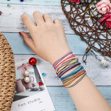 50Pcs Colorful Friendship Braided Bracelet Adjustable Wrist Cord Jewelry