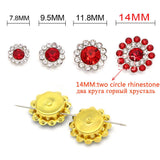 50Pcs Claw Rhinestone Flower Jewelry Making Glitter Crystal Beads Cabochons