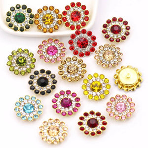 50Pcs Claw Rhinestone Flower Jewelry Making Glitter Crystal Beads Cabochons