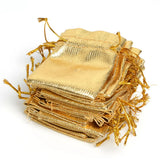 50Pcs Silver Organza Bags 7x9cm Drawstring Pouch Party Favor Jewelry Bag