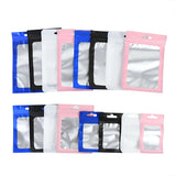 50Pcs Zip Lock Bags for Small Business Jewelry Packaging Clear Transparent