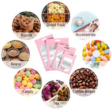 50Pcs Zip Lock Bags for Small Business Jewelry Packaging Clear Transparent